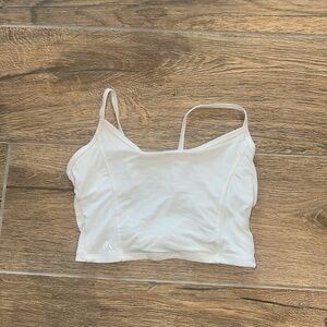 Alphalete White Twist Back Tank Top
